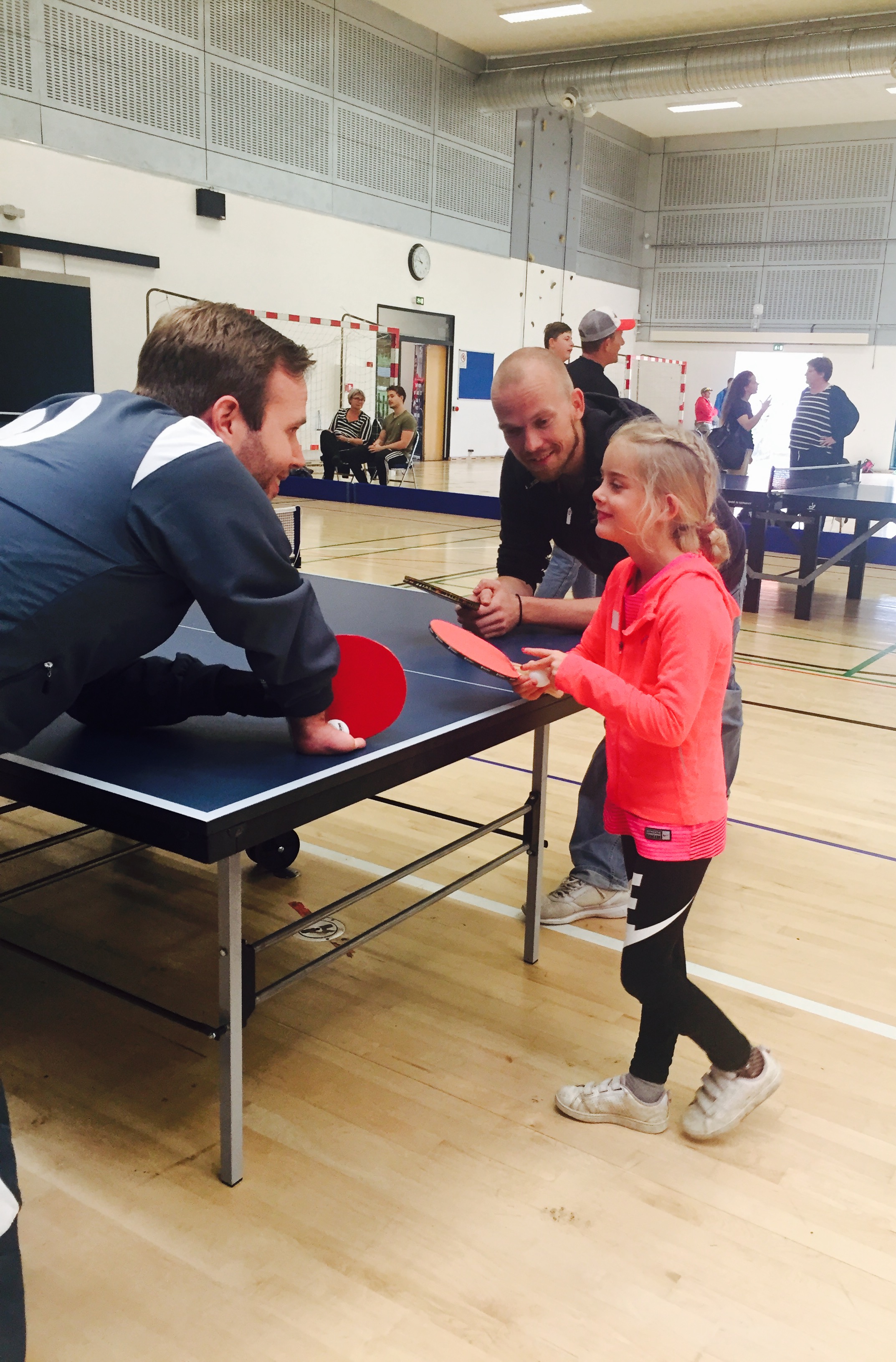 Frejas Første Træning Med Peter Privatfoto