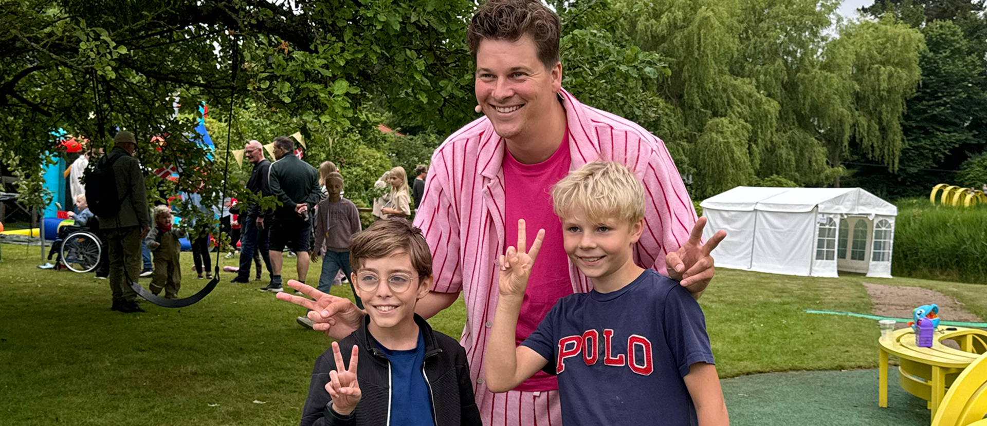 Loui Og William Med Lakserytteren Elsass Festival 2024