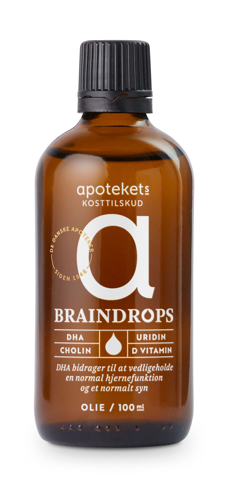 Apotekets Kosttilskud Braindrops 100Ml Flaske