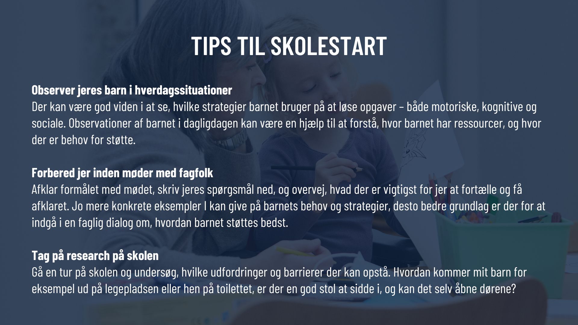 GIL Tips Til Skolestart