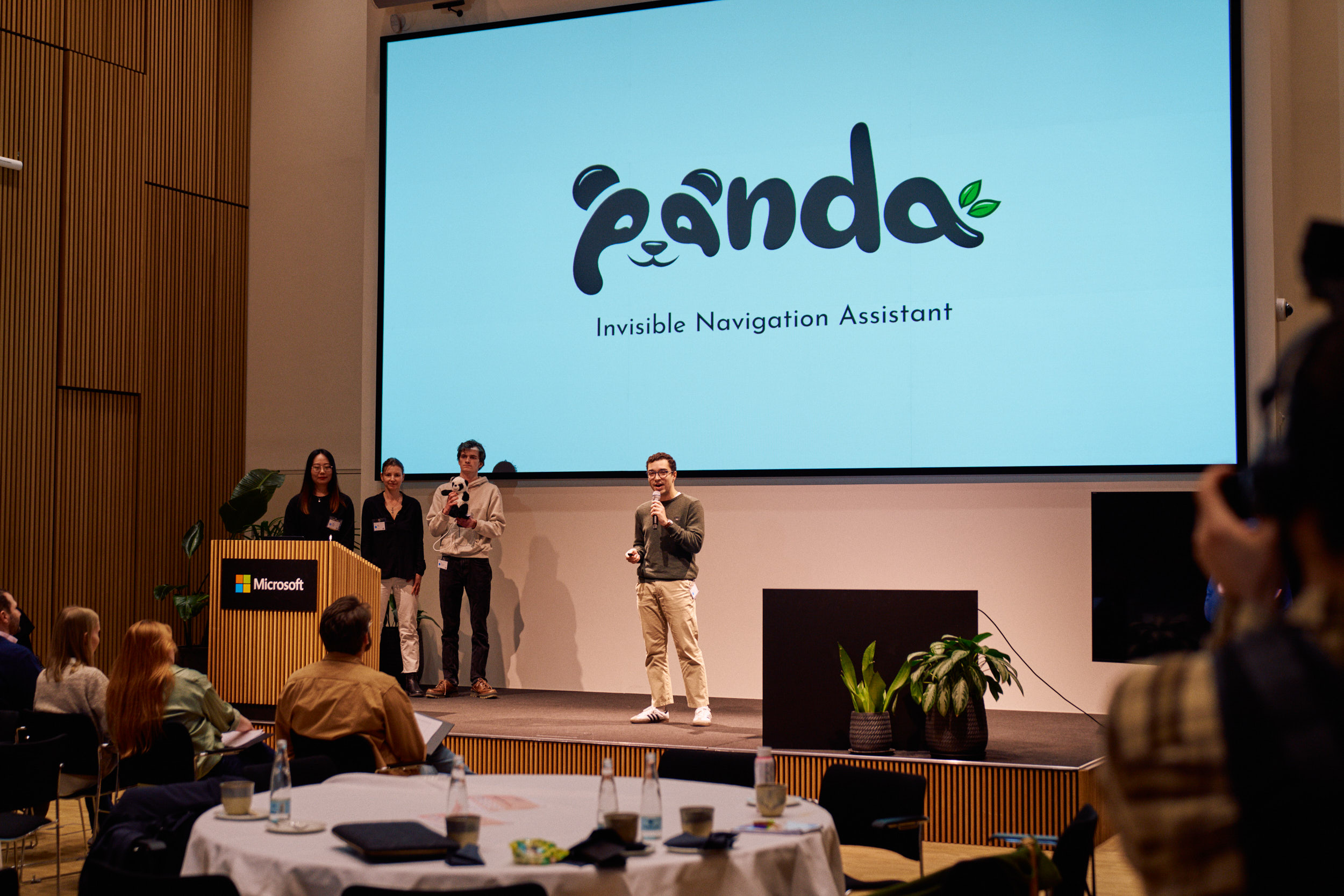 The Panda solution being pitched to the judging panel. PHOTO: Rune Pedersen