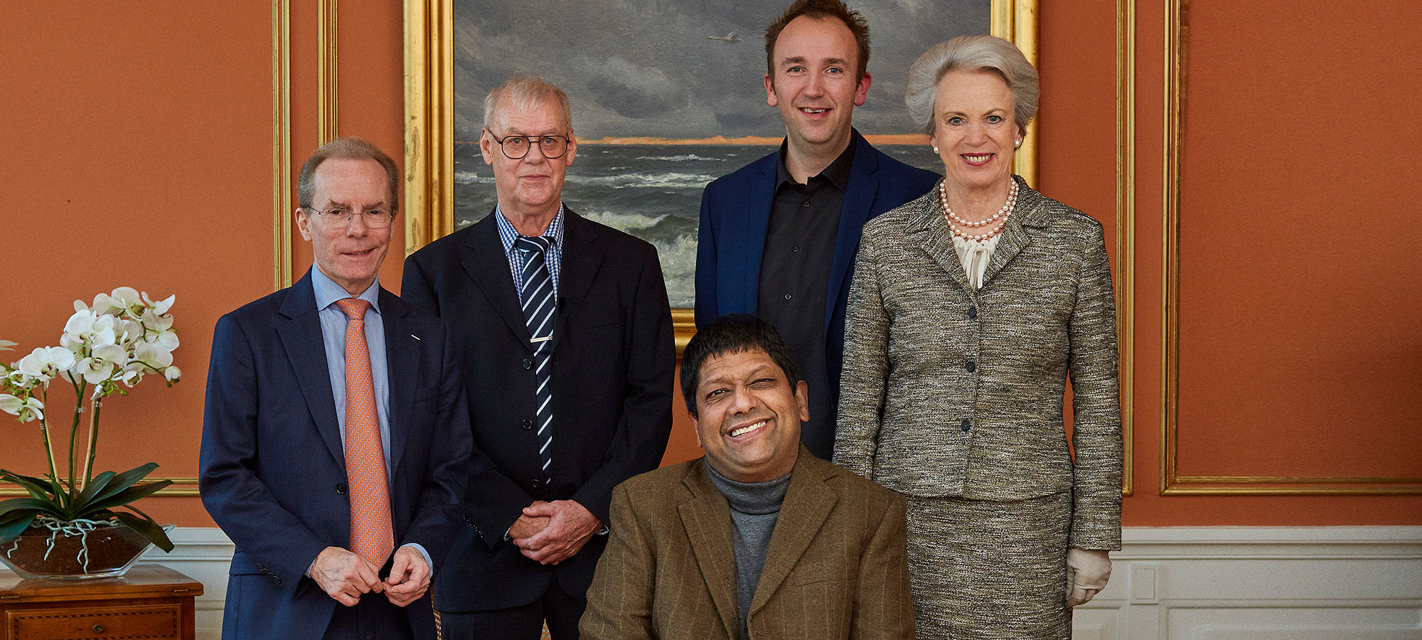 Portræt af prisvindere, formænd og prinsessen